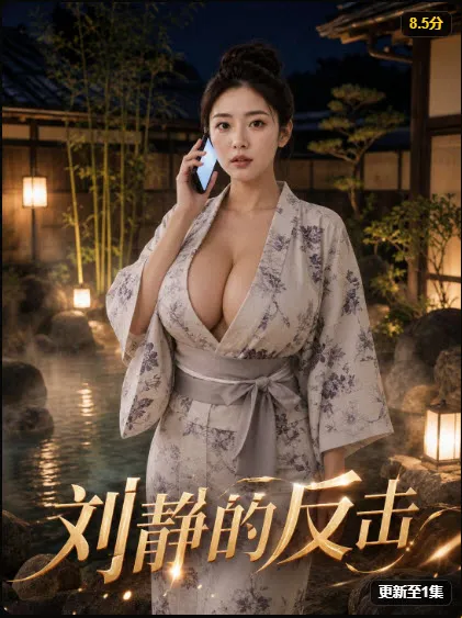 和风温泉悬疑海报